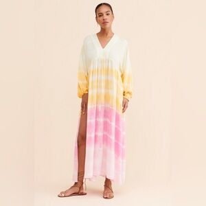 New Anthropologie x Jen's Pirate Booty Tie-Dye Shenandoah Kaftan Dress X…